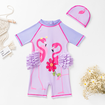 Laste ujumistrikoo suveks 2025, tüdrukute ujumis- ja kuumaveeallikate päikesekaitseriided, väikese printsessi Korea koomiksistiilis