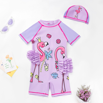 Laste ujumistrikoo suveks 2025, tüdrukute ujumis- ja kuumaveeallikate päikesekaitseriided, väikese printsessi Korea koomiksistiilis