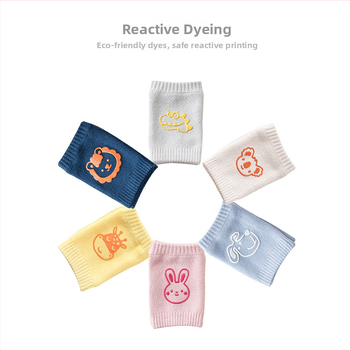 Σετ βρεφικών καλτσών με εκτύπωση κινουμένων σχεδίων με δίχτυ για την άνοιξη και το φθινόπωρο, προστασία αγκώνα και γονάτου για το μωρό που μαθαίνει να περπατάει και σέρνεται, σετ επιγονατίδων για παιδιά