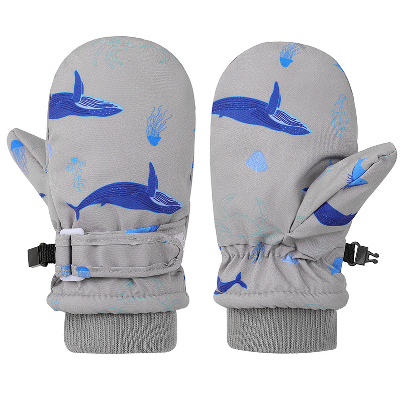 Piiriülene Euroopa ja Ameerika Ühendriikide laste beebi koomiksi hai-vaala tuulekindlad soojad kindad kootud müts ülikond libisemisvastane fliisvoodriga