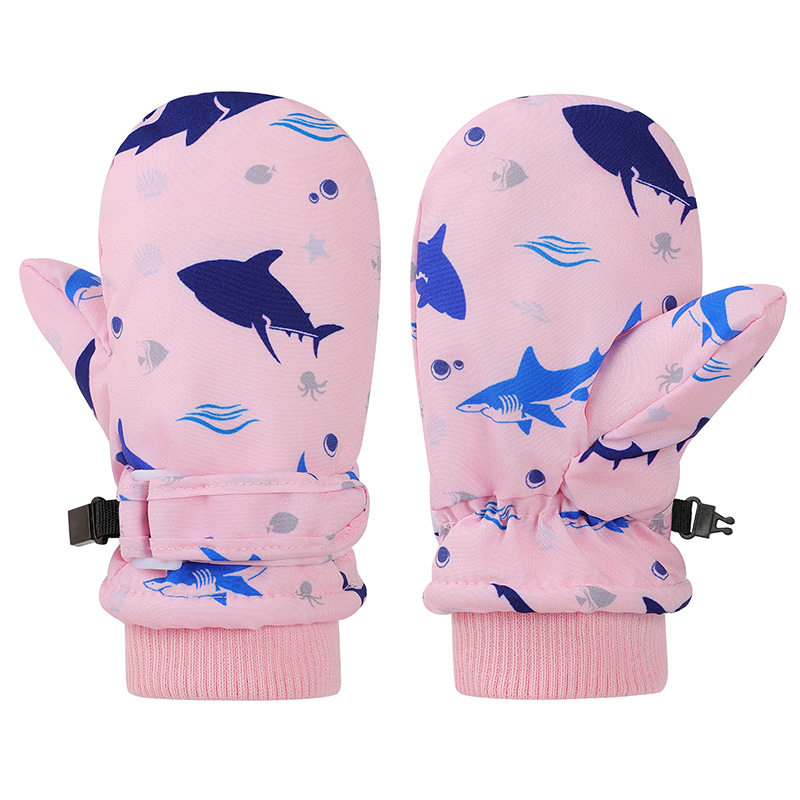 Piiriülene Euroopa ja Ameerika Ühendriikide laste beebi koomiksi hai-vaala tuulekindlad soojad kindad kootud müts ülikond libisemisvastane fliisvoodriga