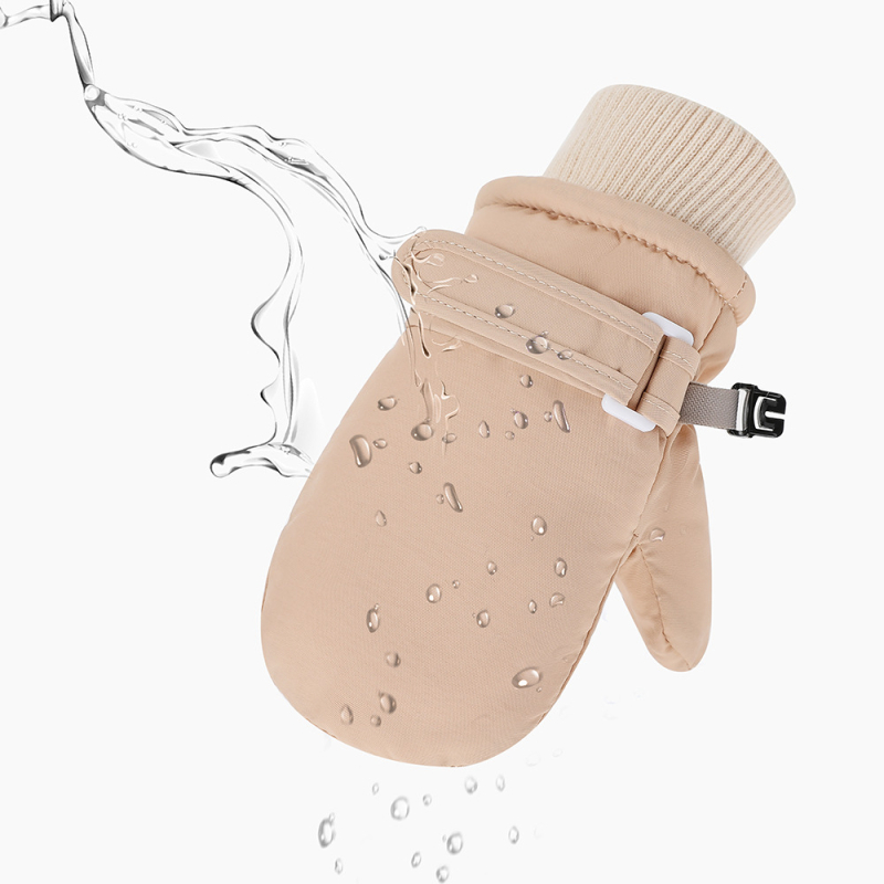 Naujos, greitai džiūstančios, vaikiškos, šiltos, vandeniui atsparios slidinėjimo pirštinės su vilnos pamušalu, storo siūlo pirštinės.