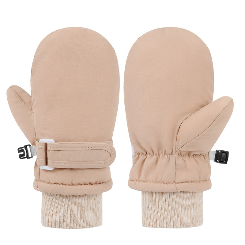 Naujos, greitai džiūstančios, vaikiškos, šiltos, vandeniui atsparios slidinėjimo pirštinės su vilnos pamušalu, storo siūlo pirštinės.