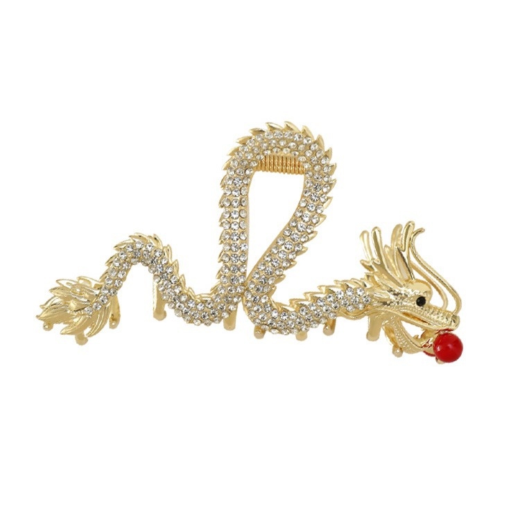 Drakono metų plaukų segtukas, madingas senovinio stiliaus, segtukas nugarai, aukštos kokybės, elegantiški, universalūs, lydinio, ryklio formos segtukai