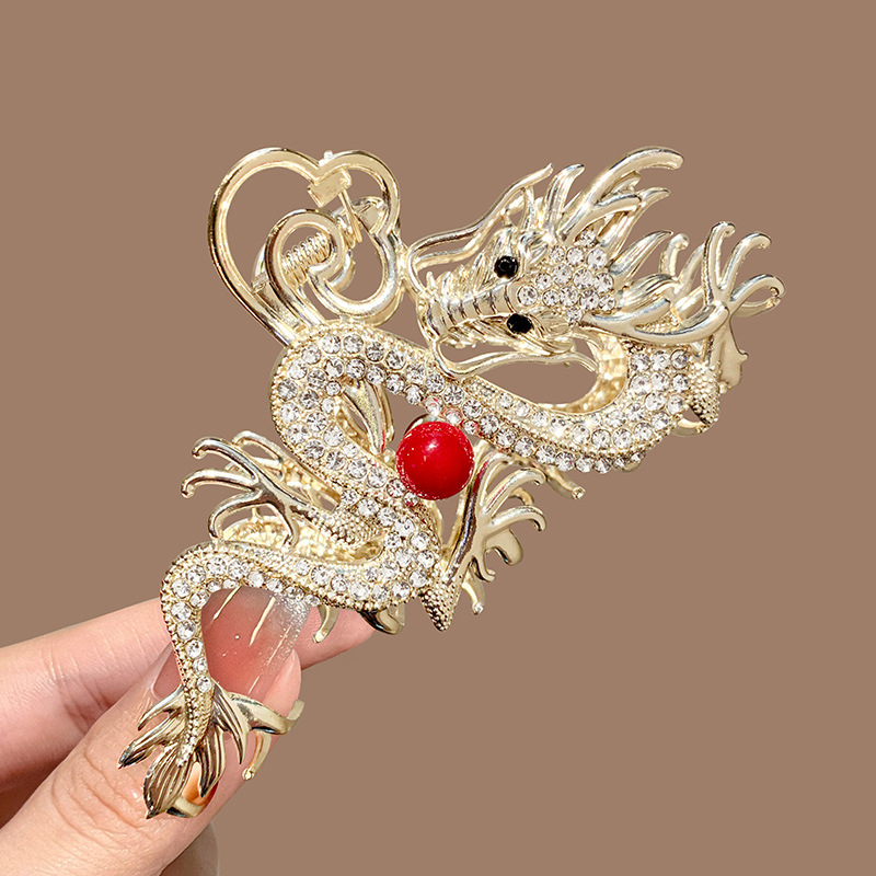 Drakono metų plaukų segtukas, madingas senovinio stiliaus, segtukas nugarai, aukštos kokybės, elegantiški, universalūs, lydinio, ryklio formos segtukai