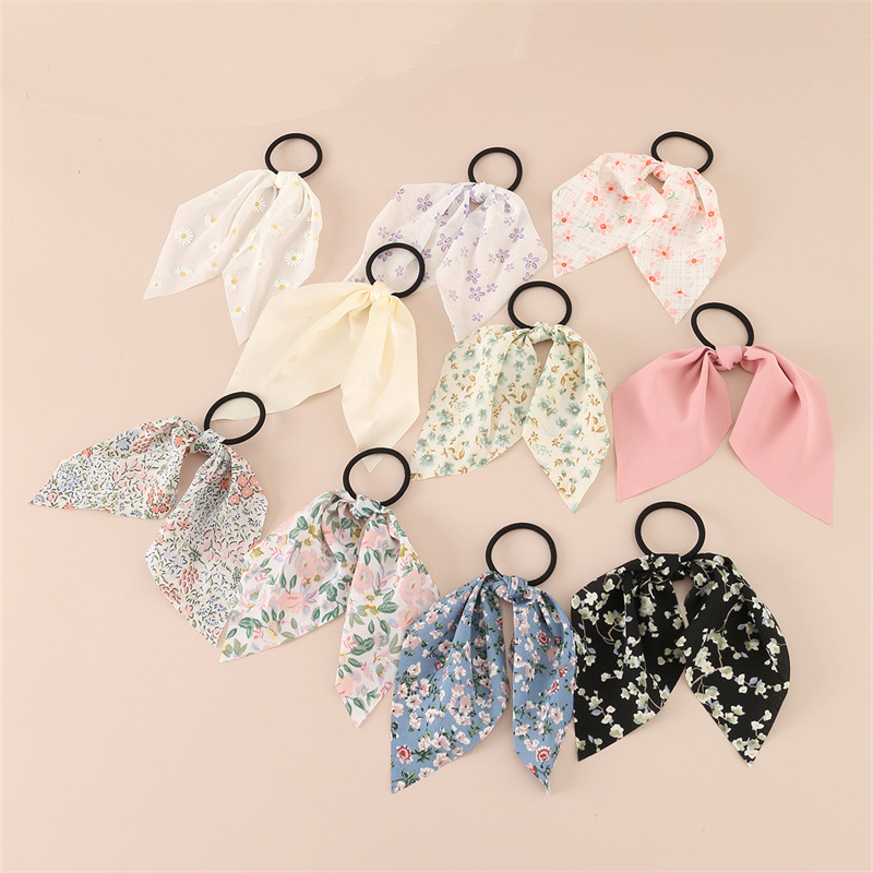 YSH3275 uus loominguline retro prantsuse romantiline lilleline juuksekumm Euroopa ja Ameerika klassikalise paelaga juuksenööriga ülikond