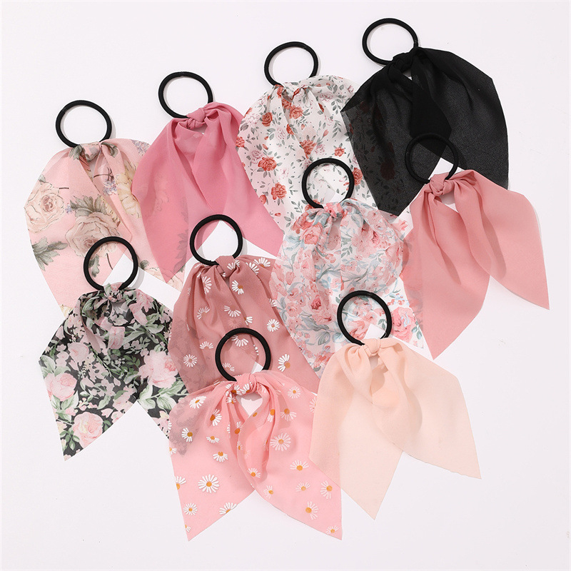 YSH3275 uus loominguline retro prantsuse romantiline lilleline juuksekumm Euroopa ja Ameerika klassikalise paelaga juuksenööriga ülikond