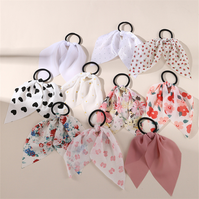 YSH3275 uus loominguline retro prantsuse romantiline lilleline juuksekumm Euroopa ja Ameerika klassikalise paelaga juuksenööriga ülikond