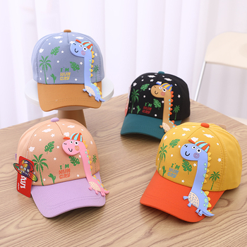 L126 Dječja kapa Proljeće 2023. Modna zapadnjačka bejzbolska kapa s dinosaurima za dječake i djevojčice