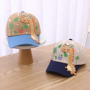L126 Dječja kapa Proljeće 2023. Modna zapadnjačka bejzbolska kapa s dinosaurima za dječake i djevojčice