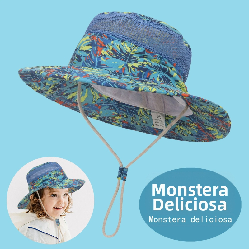 Dječji šešir za sunce, ljetni prozračni mrežasti šešir za sunce s printom crtanih filmova i dinosaura za vanjsku upotrebu za dječake i djevojčice
