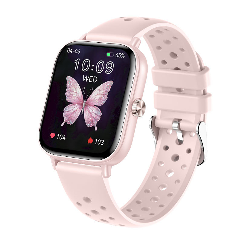 2024 нов ултратънък смарт часовник i128 за повиквания, Bluetooth, упражнения, крачкомер, наблюдение на пулса, кръвен кислород, IP68 водоустойчив