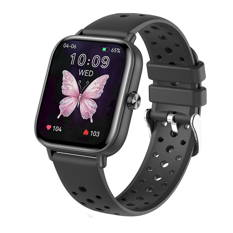 2024 нов ултратънък смарт часовник i128 за повиквания, Bluetooth, упражнения, крачкомер, наблюдение на пулса, кръвен кислород, IP68 водоустойчив