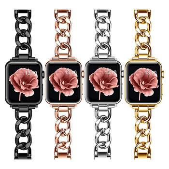 Sobib Apple Watchile Väike Chaneli stiilis roostevabast terasest Apple`i rihm Teksakett Metallist Apple`i rihm