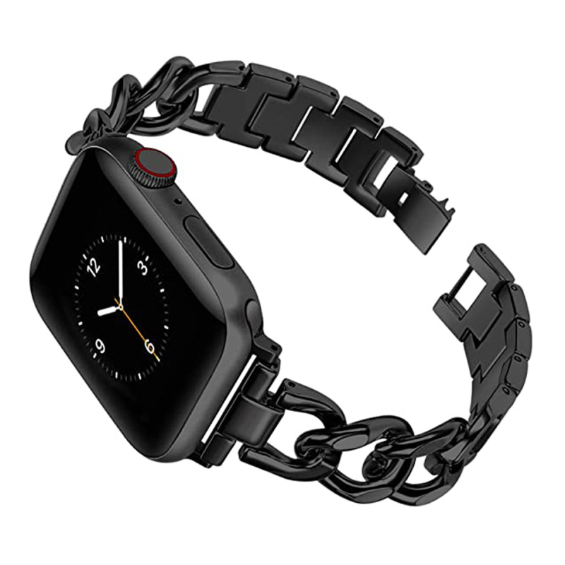 Sobib Apple Watchile Väike Chaneli stiilis roostevabast terasest Apple`i rihm Teksakett Metallist Apple`i rihm