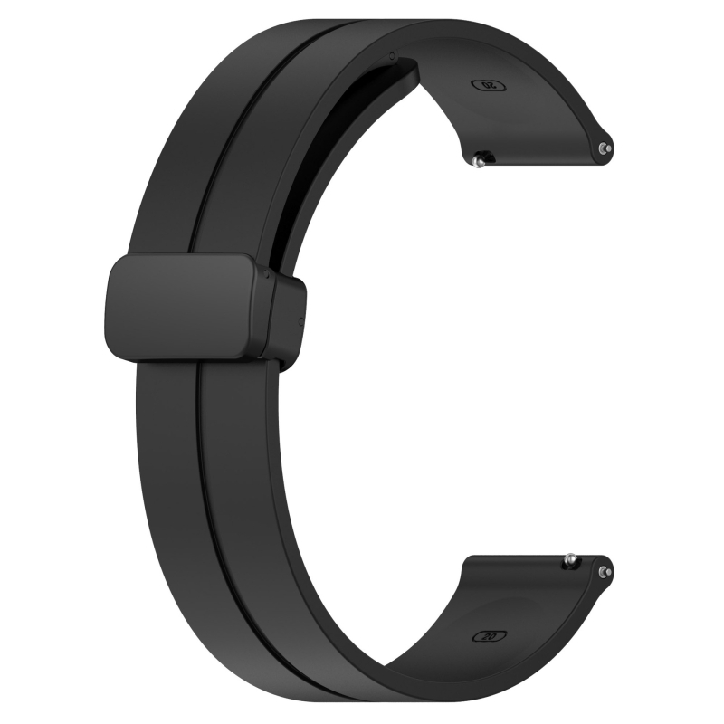 Huawei Samsung Smart Watch 20/22 mm-es univerzális összecsukható mágneses csattal ellátott szilikon szíj