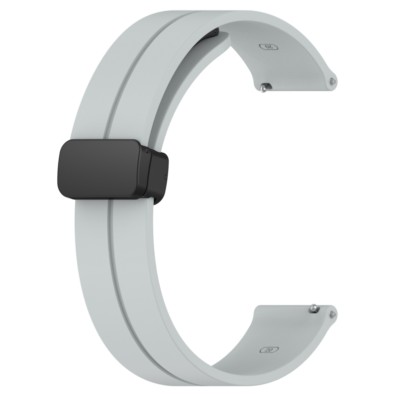 Huawei Samsung Smart Watch 20/22 mm-es univerzális összecsukható mágneses csattal ellátott szilikon szíj