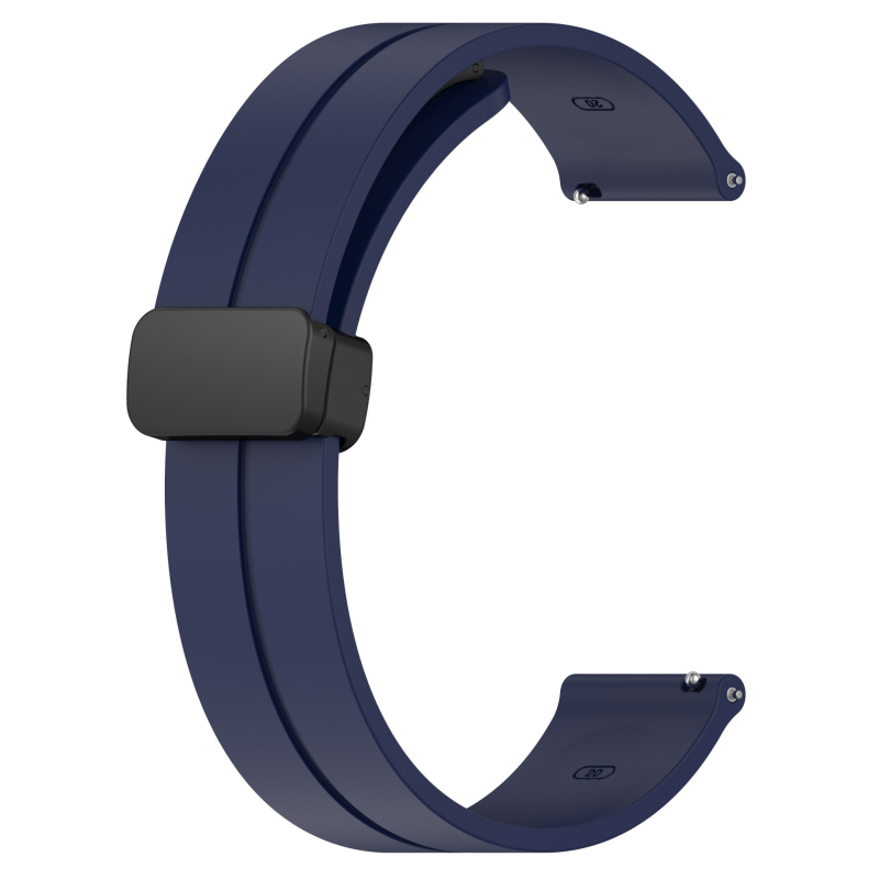 Huawei Samsung Smart Watch 20/22 mm-es univerzális összecsukható mágneses csattal ellátott szilikon szíj