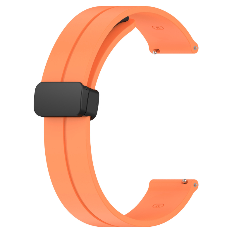 Huawei Samsung Smart Watch 20/22 mm-es univerzális összecsukható mágneses csattal ellátott szilikon szíj