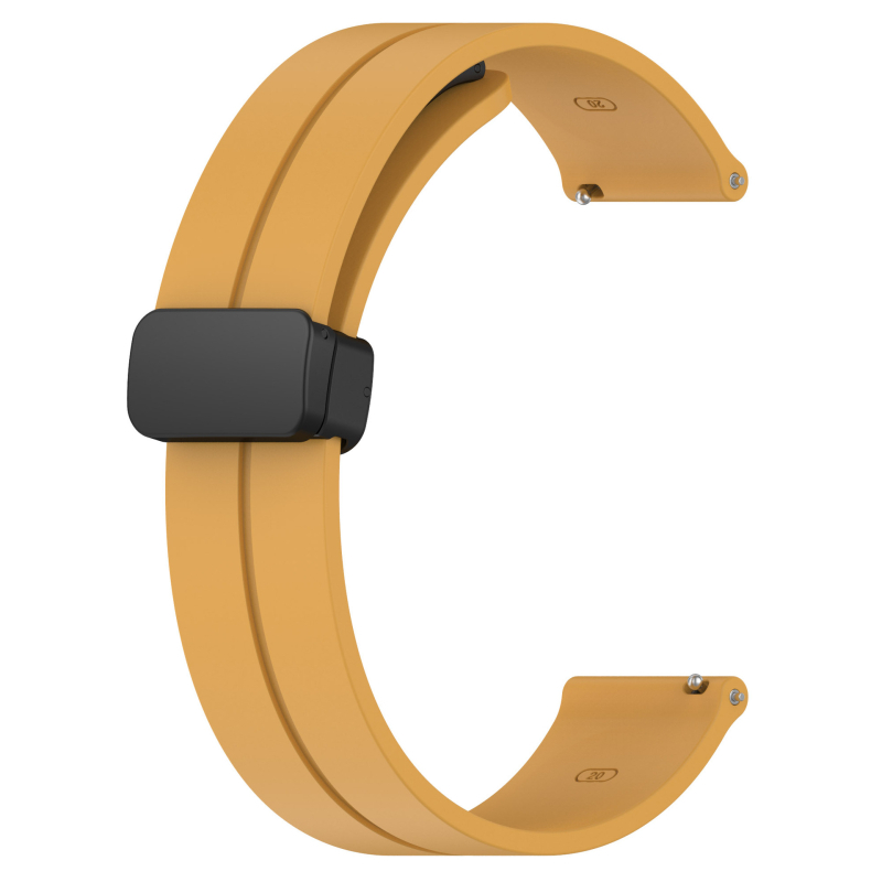 Huawei Samsung Smart Watch 20/22 mm-es univerzális összecsukható mágneses csattal ellátott szilikon szíj