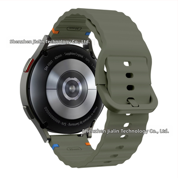 Για το Samsung Watch765 Wavy Stitch 20mm σιλικόνης λουράκι ρολογιών Huawei 22mm έγχρωμη πόρπη σιλικόνης λουράκι καρπού