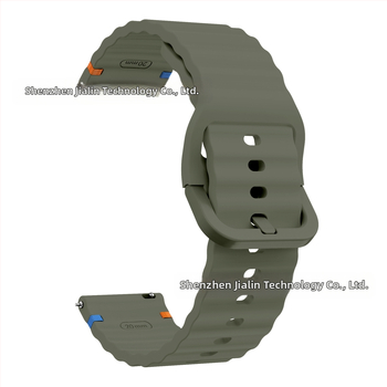 Για το Samsung Watch765 Wavy Stitch 20mm σιλικόνης λουράκι ρολογιών Huawei 22mm έγχρωμη πόρπη σιλικόνης λουράκι καρπού