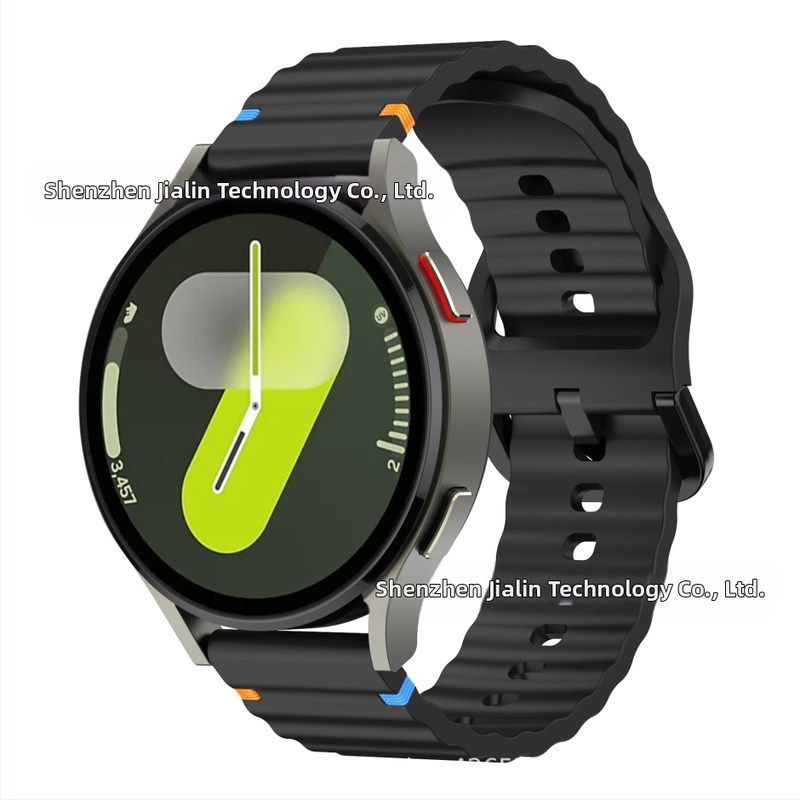 Za Samsung watch765 Wavy Stitch 20mm silikonski remen za sat Huawei 22mm silikonski remen za zglob s kopčom u boji