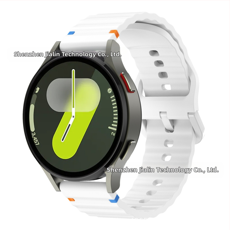 Za Samsung watch765 Wavy Stitch 20mm silikonski remen za sat Huawei 22mm silikonski remen za zglob s kopčom u boji