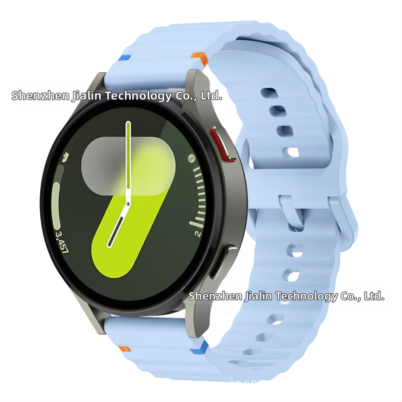Za Samsung watch765 Wavy Stitch 20mm silikonski remen za sat Huawei 22mm silikonski remen za zglob s kopčom u boji