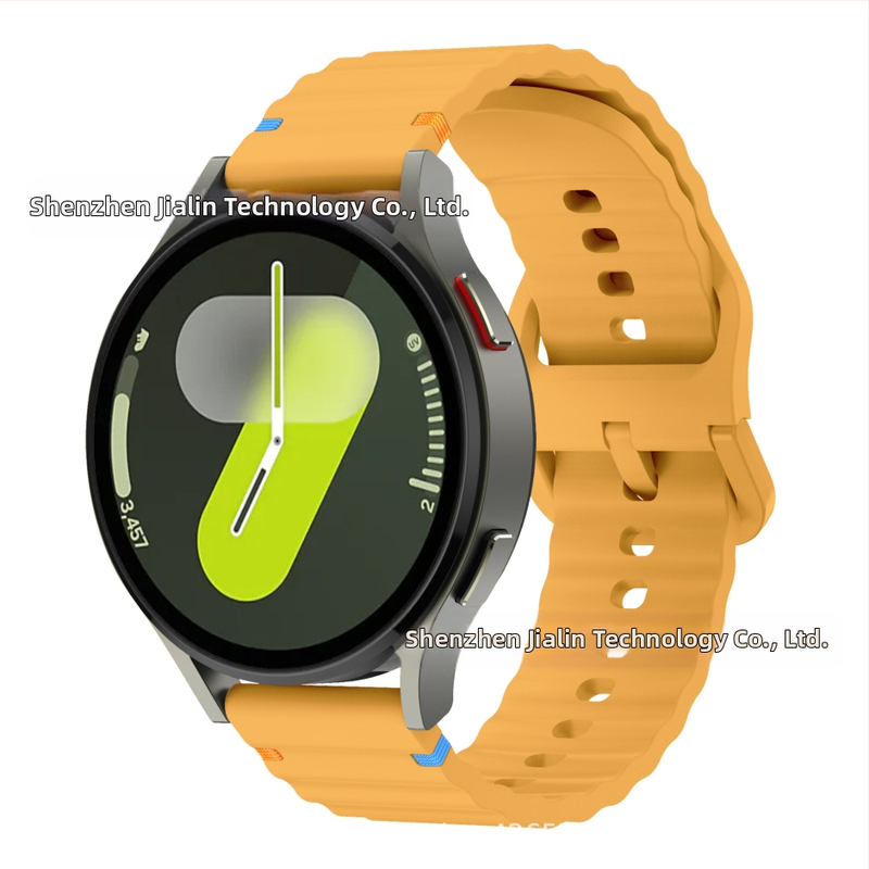 Za Samsung watch765 Wavy Stitch 20mm silikonski remen za sat Huawei 22mm silikonski remen za zglob s kopčom u boji