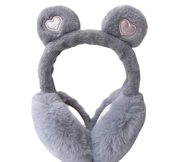 Sulankstomos meškos ausų formos ausų judesiai moterims, nauji korėjietiško stiliaus žiemos šilti studentai, mieli animaciniai pliušiniai, vėjui atsparūs ausų šildukai