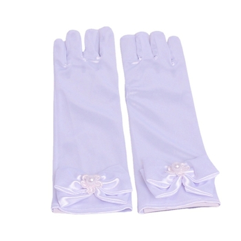 Laste kindad beebi lilletüdruku kleidi kindad valged roosad tüdrukute lipsuga pulmakindad tehase hulgimüük