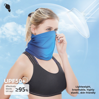 Xunhui maagiline pearätt õues ratsutamismask päikesekaitse hingav jääsiidist võrgust näorätik jooksupritsmega õmblusteta pearätt