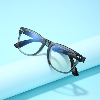 Moodsad laste klassikalised sinise valguse vastased prillid, mõõduga vahtivad laste sinise valguse vastased TR90 kaitseprillid, pehme lühinägelikkus YKF802