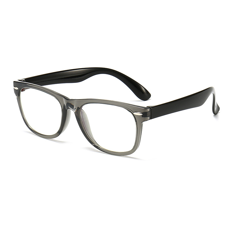 Moodsad laste klassikalised sinise valguse vastased prillid, mõõduga vahtivad laste sinise valguse vastased TR90 kaitseprillid, pehme lühinägelikkus YKF802
