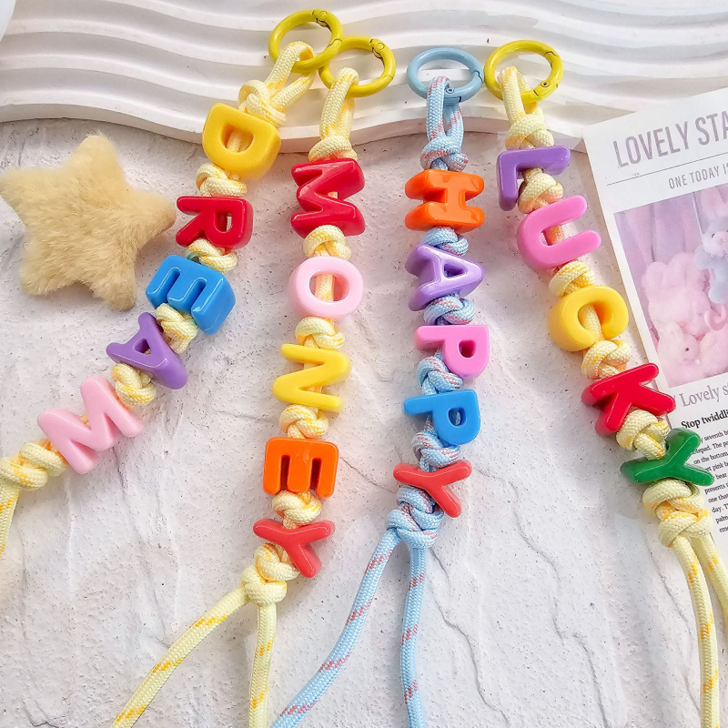 Τσάντα Miu με χάντρες από ντοπαμίνη και υφαντό σχοινί, κρεμαστή τσάντα με χάντρες και εκρηκτικά χρώματα, μενταγιόν