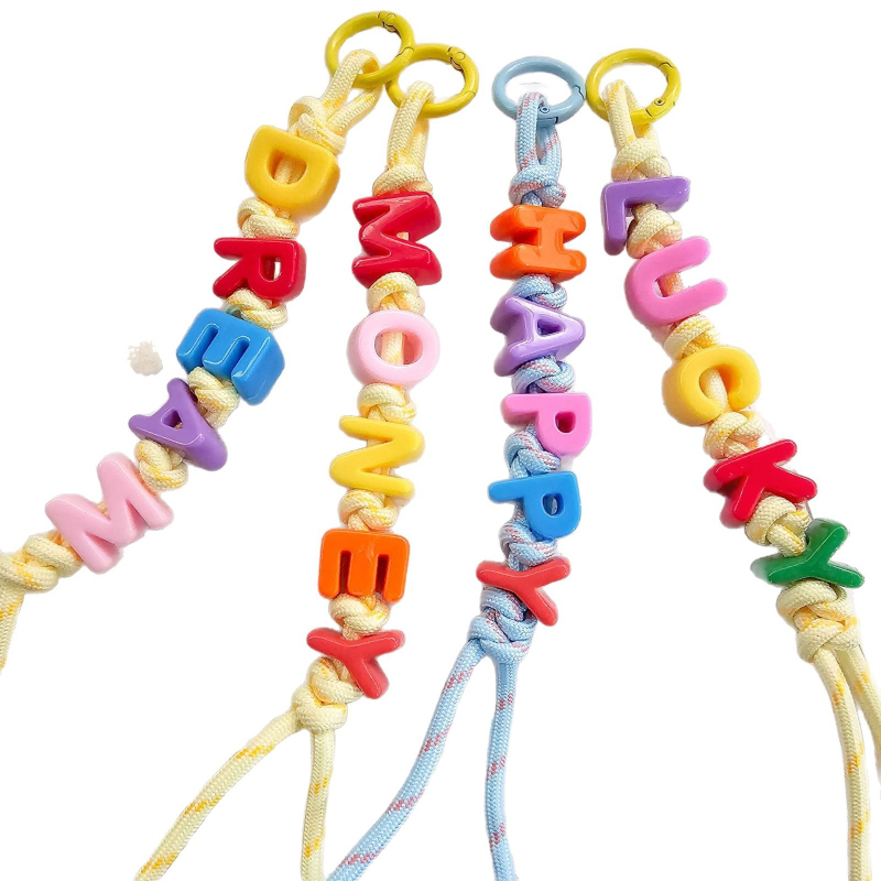 Τσάντα Miu με χάντρες από ντοπαμίνη και υφαντό σχοινί, κρεμαστή τσάντα με χάντρες και εκρηκτικά χρώματα, μενταγιόν