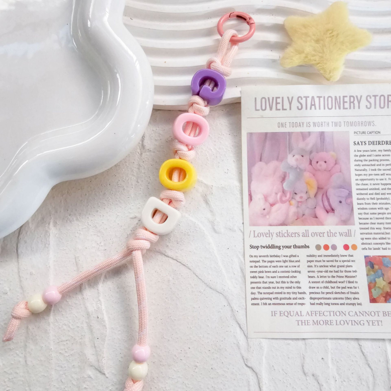 Τσάντα Miu με χάντρες από ντοπαμίνη και υφαντό σχοινί, κρεμαστή τσάντα με χάντρες και εκρηκτικά χρώματα, μενταγιόν