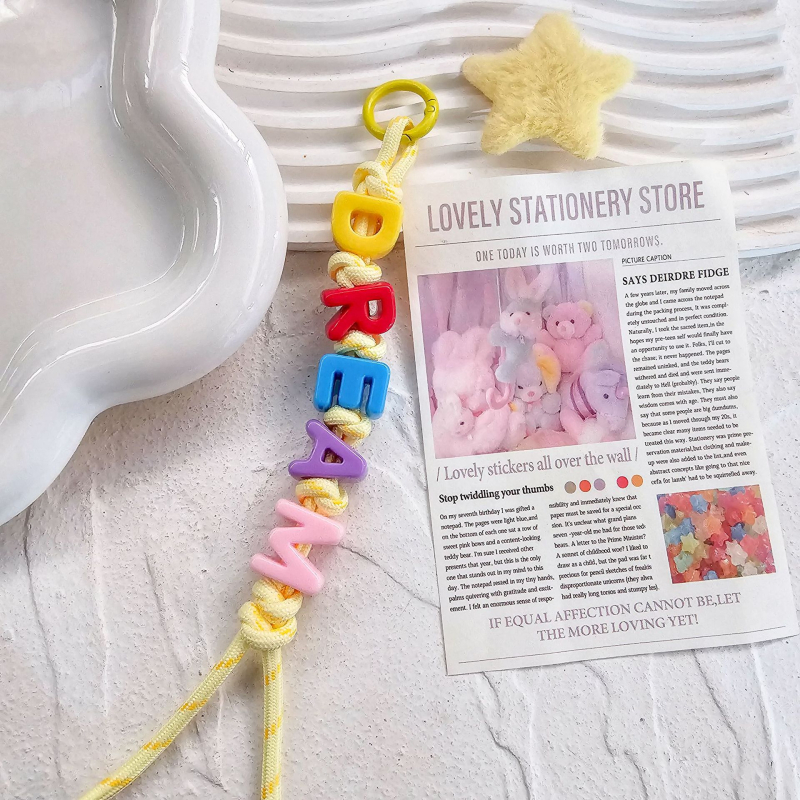 Τσάντα Miu με χάντρες από ντοπαμίνη και υφαντό σχοινί, κρεμαστή τσάντα με χάντρες και εκρηκτικά χρώματα, μενταγιόν