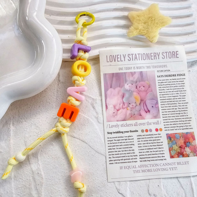 Τσάντα Miu με χάντρες από ντοπαμίνη και υφαντό σχοινί, κρεμαστή τσάντα με χάντρες και εκρηκτικά χρώματα, μενταγιόν