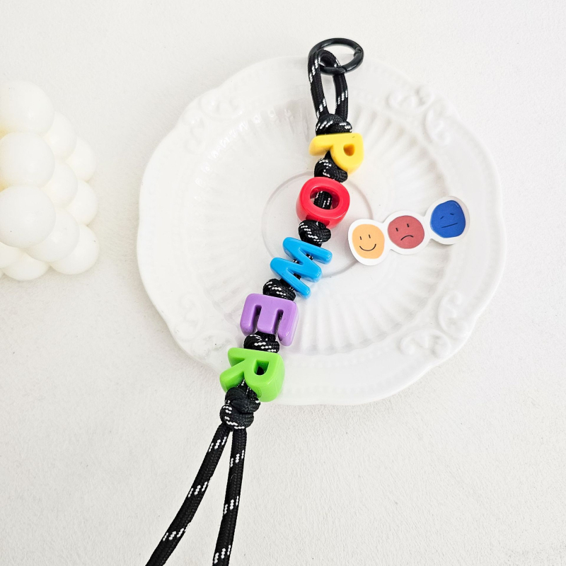 Τσάντα Miu με χάντρες από ντοπαμίνη και υφαντό σχοινί, κρεμαστή τσάντα με χάντρες και εκρηκτικά χρώματα, μενταγιόν