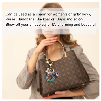 Μπρελόκ με αρχικά ρητίνης για κορίτσια, γυναικείο ροζ μωβ πράσινο, χαριτωμένο μπρελόκ με πεταλούδα σε σχήμα καρδιάς