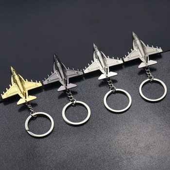 Pilnmetāla iznīcinātāja atslēgu piekariņš 3D modeļa lidmašīnas atslēgas kulons aviācijas mazai dāvanai bez koriģējošas izgatavošanas