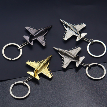 Pilnmetāla iznīcinātāja atslēgu piekariņš 3D modeļa lidmašīnas atslēgas kulons aviācijas mazai dāvanai bez koriģējošas izgatavošanas