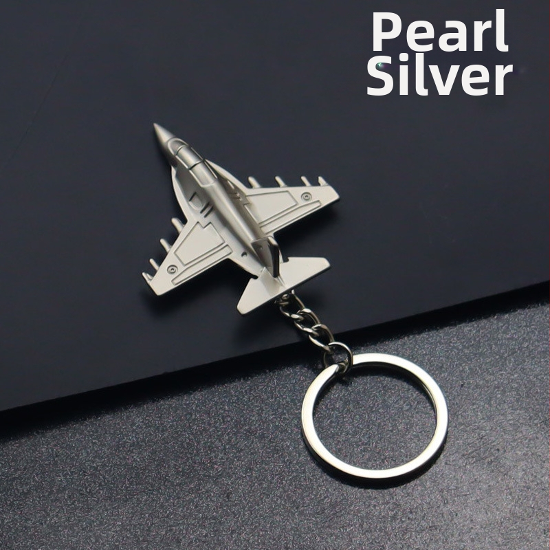Pilnmetāla iznīcinātāja atslēgu piekariņš 3D modeļa lidmašīnas atslēgas kulons aviācijas mazai dāvanai bez koriģējošas izgatavošanas