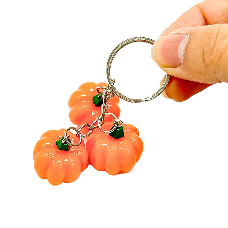 Simulatsioonivaigust armas väike ripats kõrvitsast hurmaa tomati võtmehoidja kott mobiiltelefoni video armas kaunistus