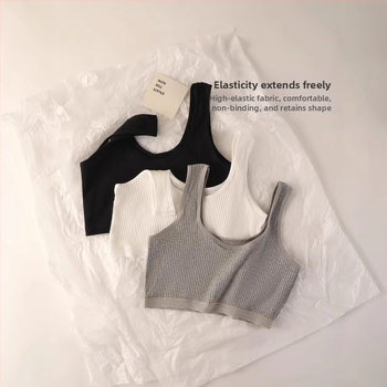 Razvojni dvoslojni prsluk za djevojčice od 7 do 15 godina, donje rublje za učenice osnovnih škola, učenice srednjih škola, pamučni grudnjak s grudnjakom protiv bulina