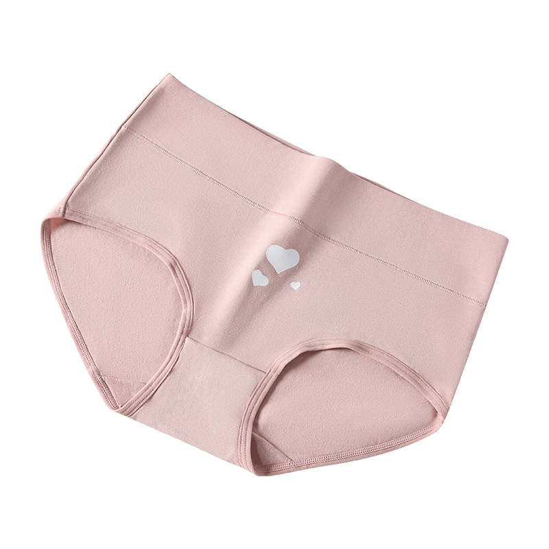 Piiriülene suur suurus 10A klassi antibakteriaalne aluspesu tüdrukutele, trükitud Euroopa ja Ameerika kõrge vöökohaga, kõhu kontrolli all hoidmiseks, paksudele tüdrukutele, õmblusteta puhas puuvill