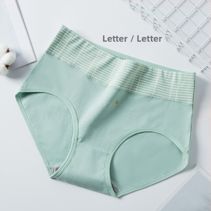 Piiriülene suur suurus 10A klassi antibakteriaalne aluspesu tüdrukutele, trükitud Euroopa ja Ameerika kõrge vöökohaga, kõhu kontrolli all hoidmiseks, paksudele tüdrukutele, õmblusteta puhas puuvill