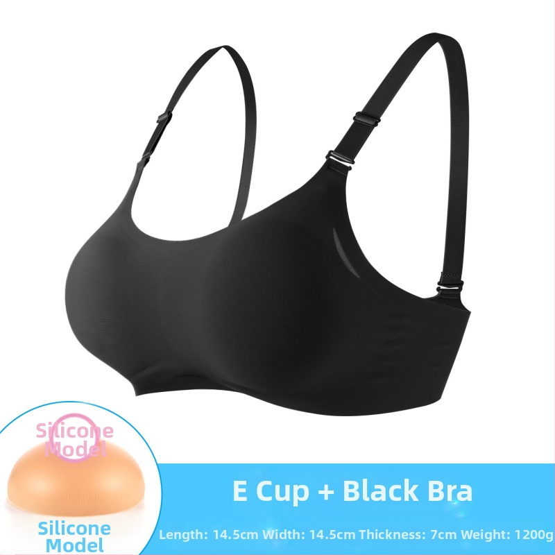 Speciali protezinė liemenėlė krūtų implantams įtvirtinti, realistiškos moteriškos netikros krūtys, itin didelis krūtinės artefaktas, „Cosplay“ silikoninis puskamuolys